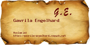 Gavrila Engelhard névjegykártya